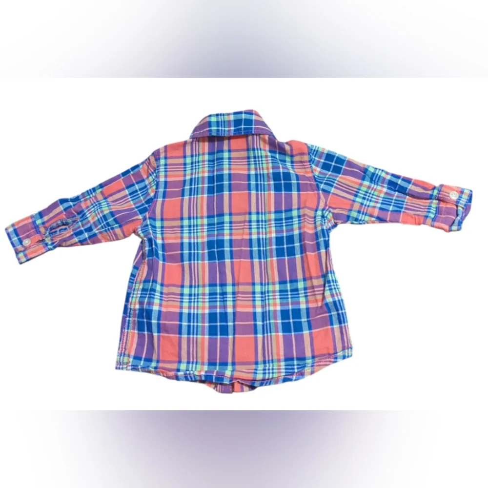 Carter's Plaid Shirt Size 6 Months.
